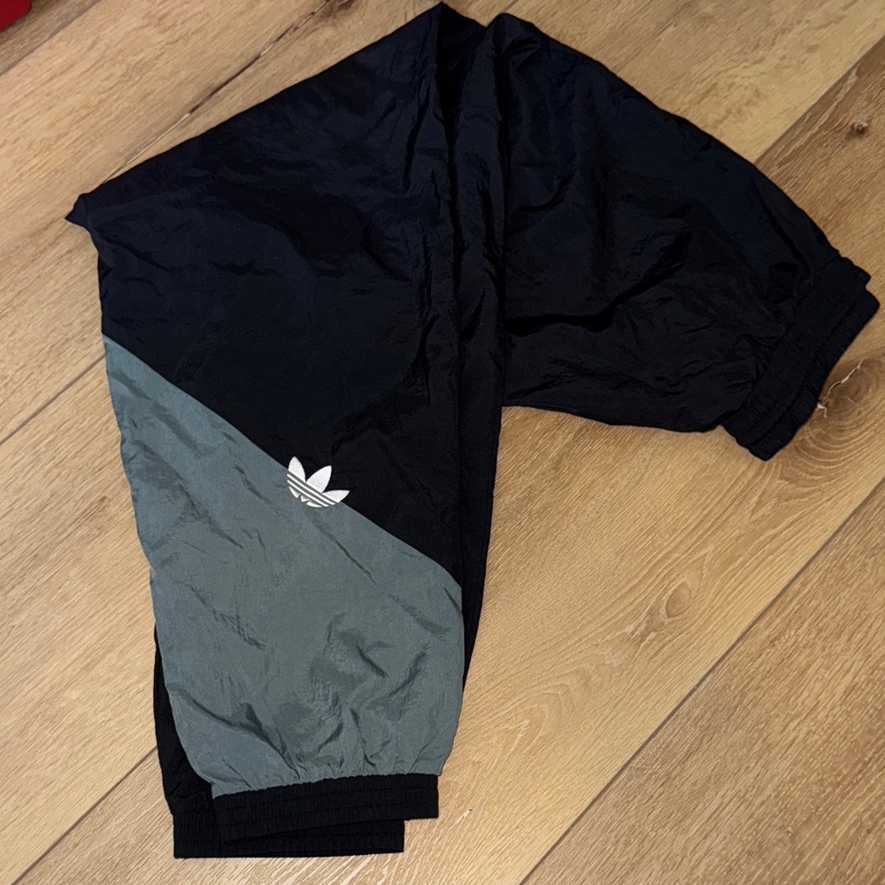 Adidas Black and Gray Athletic Track pants